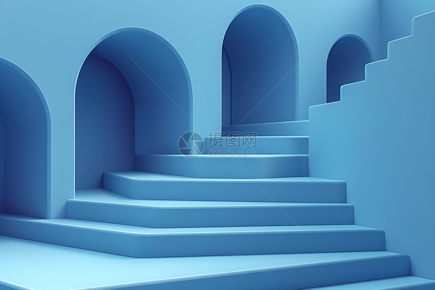抽象空间楼梯图片
