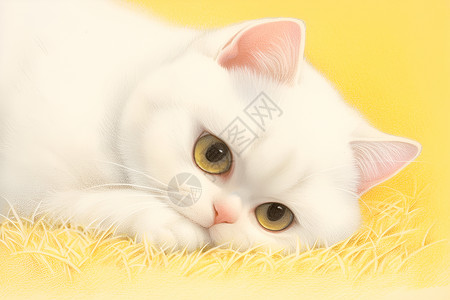 梦幻的英短猫背景图片