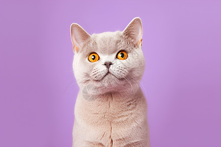 一只英国短毛猫背景图片