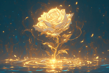 发光的玫瑰背景图片