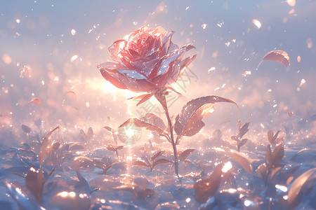 美丽的蔷薇背景图片
