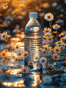 水瓶花从的瓶子设计图片