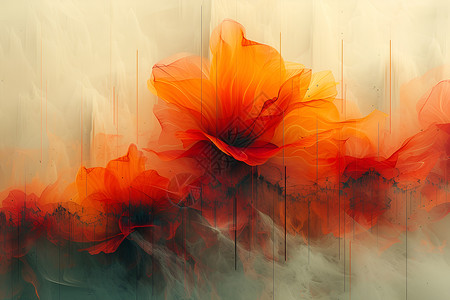 抽象绽放的花朵背景图片