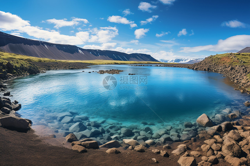 冰岛湖泊的奇观图片