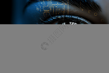瞳孔识别科技背景图片