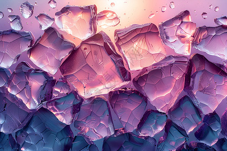背景中的紫色水晶背景图片