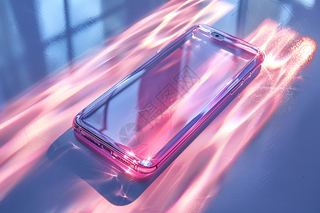 粉红色的手机壳设计背景图片