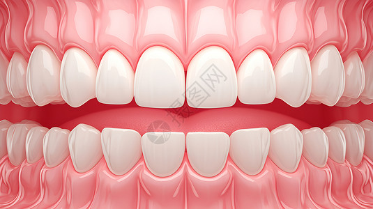 医疗展示展示的牙齿插画插画
