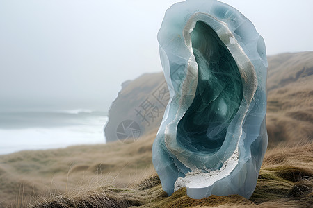 玻璃雕塑背景图片