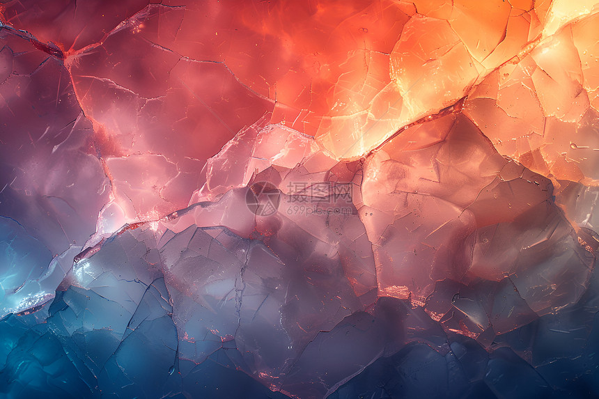 抽象的水晶立体背景图片