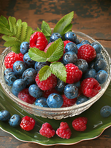 好吃的蓝莓背景图片