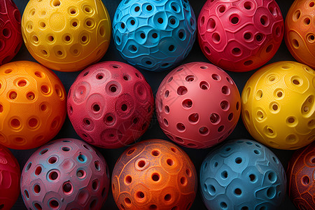 多彩的球彩色球玩具高清图片