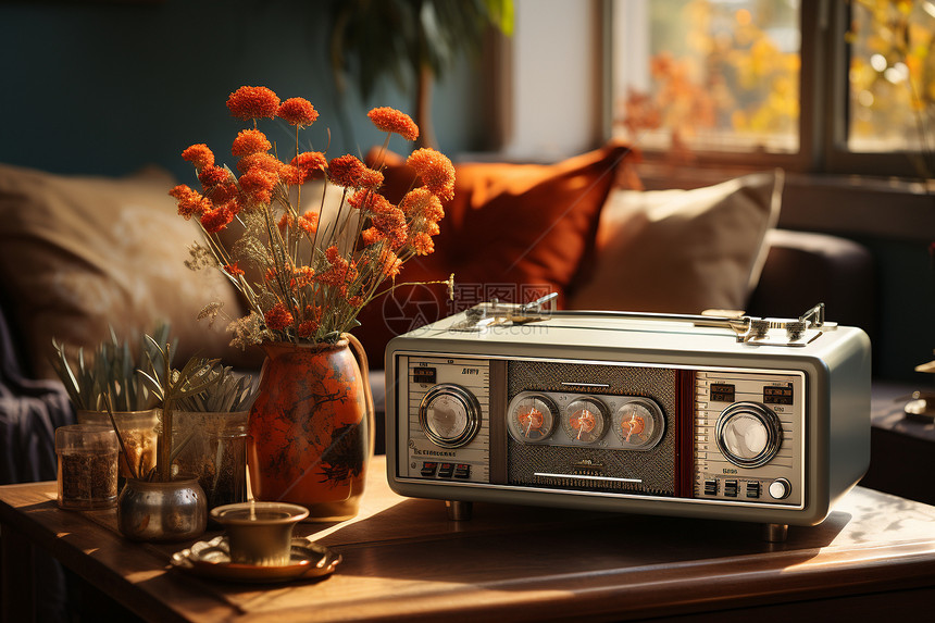 怀旧收音机图片