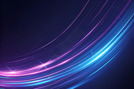 紫色流动的抽象光线背景图片