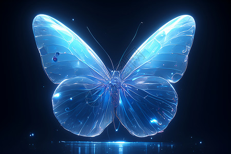 星空中的蝴蝶背景图片