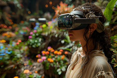 虚拟现实中的花园奇遇高清图片
