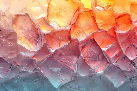 冰之幻境线条玻璃冰高清图片