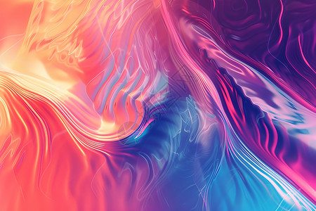 彩色涟漪素材五彩缤纷的水面涟漪插画