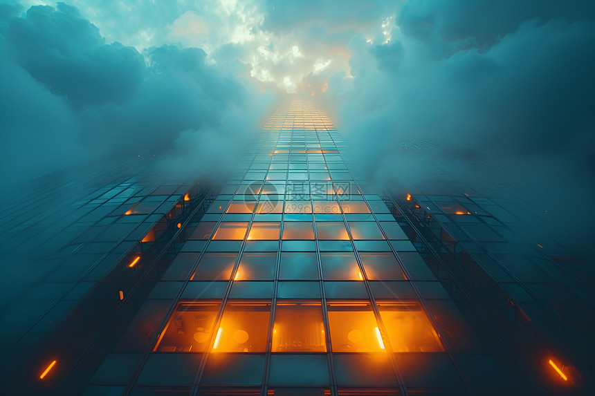 高耸入云的建筑图片