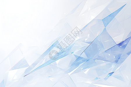 蓝白玻璃碎片壁纸背景图片