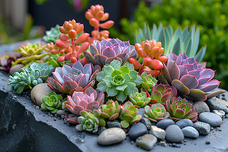 热带植物花卉多肉花园背景