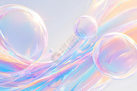 色彩缤纷的浮泡背景图片