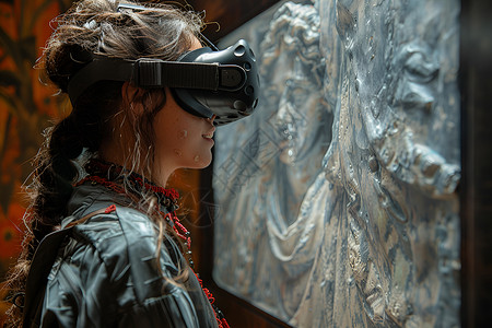 VR虚拟艺术创作高清图片