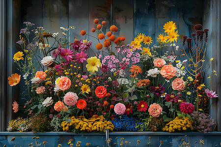 植物花朵插画花卉艺术的简约之美背景