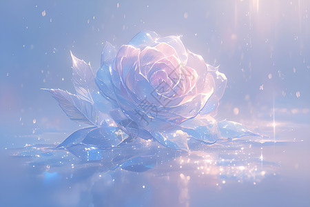 伊尔库茨克冰雕冰雕的玫瑰花插画