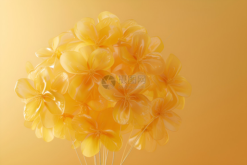 黄色花束背景图片