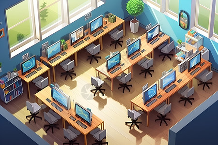 计算机课堂背景图片