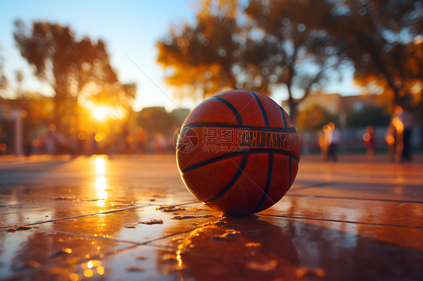 街头上的篮球图片