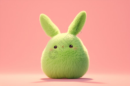 棉花糖小兔子背景图片