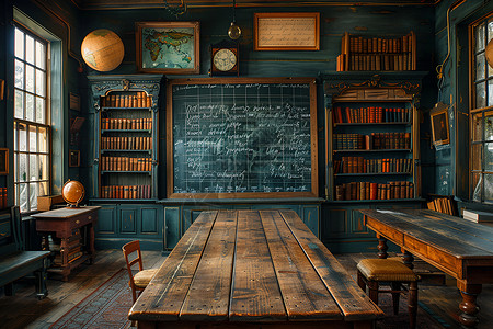 古朴的教室背景图片