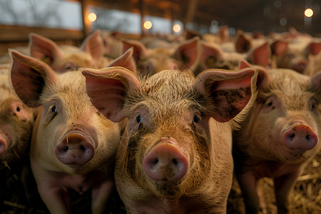 繁荣的养猪世界图片素材