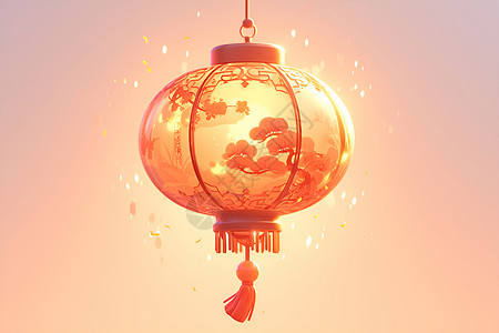 中国雪乡红灯笼传统灯笼美景设计图片