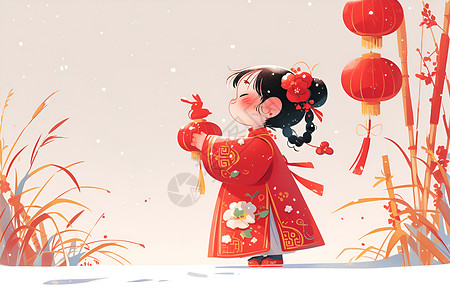 浑身洋溢喜悦的中国宝宝高清图片