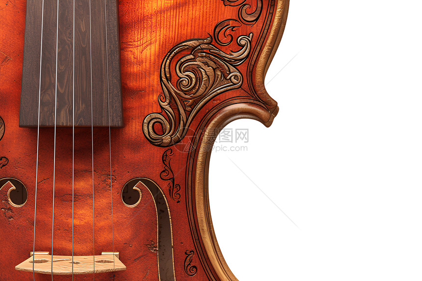 木质的小提琴图片
