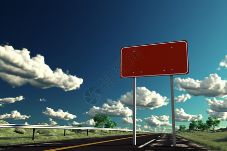 路牌指示高速公路上的标志牌背景