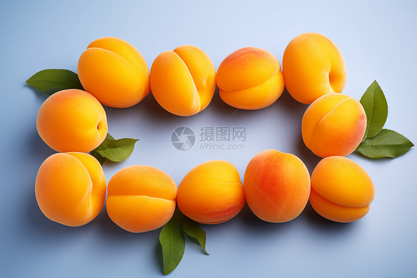 金黄的杏子图片