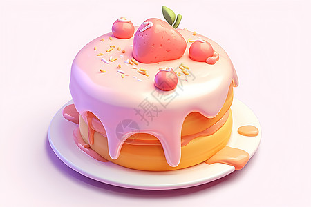 精心制作的蛋糕背景图片