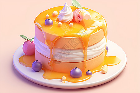 甜蜜蛋糕艺术蛋糕素材高清图片