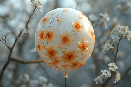 气球上的花纹背景图片