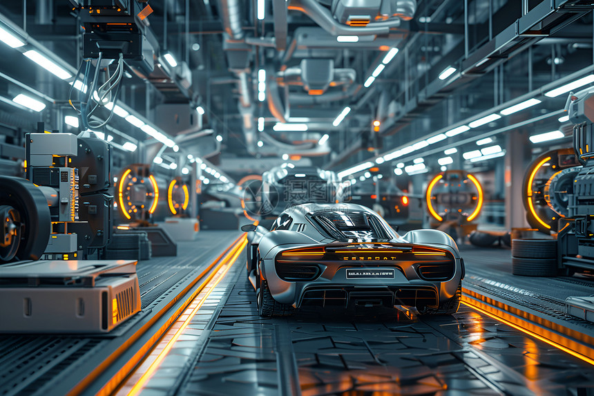未来汽车工厂图片