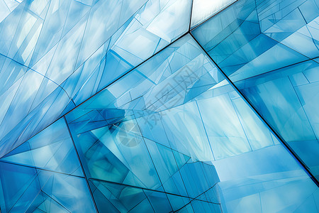 抽象几何玻璃背景图片