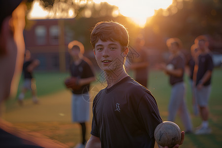 棒球培训的激情男孩背景图片