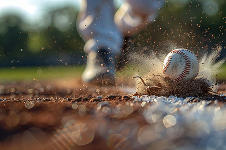 棒球训练场景背景图片