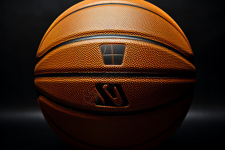 质感背景黑黑暗中的篮球背景