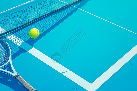 夏日网球训练背景图片