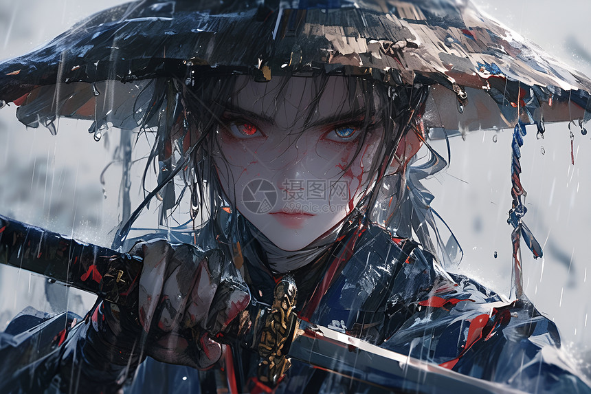 雨中少女的剑图片
